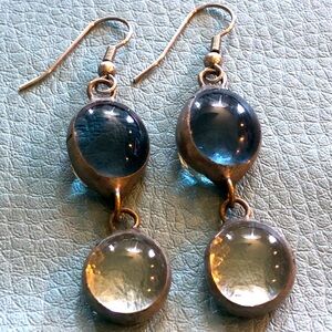 Vintage glass drop earrings